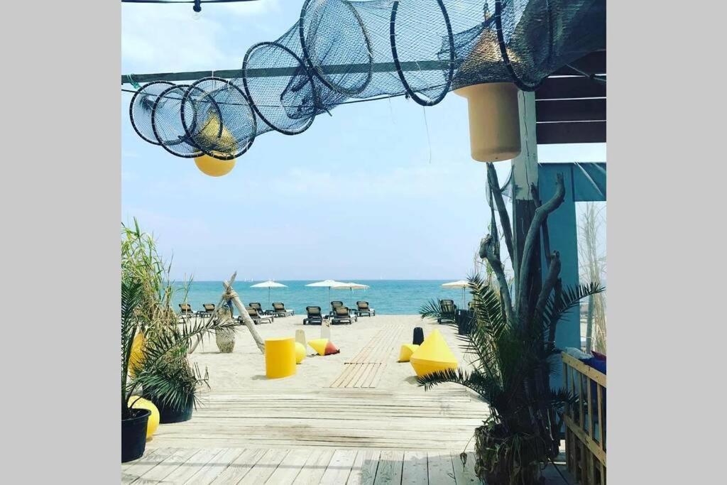 Barcaresa-Villa Sur Le Sable Vue Mer Panoramique Piscine Clim Wifi Le Barcares Exterior photo
